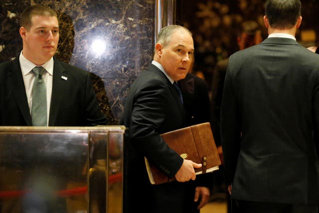 Scott Pruitt, the attorney general of Oklahoma, has been fighting President Obama's climate change policy