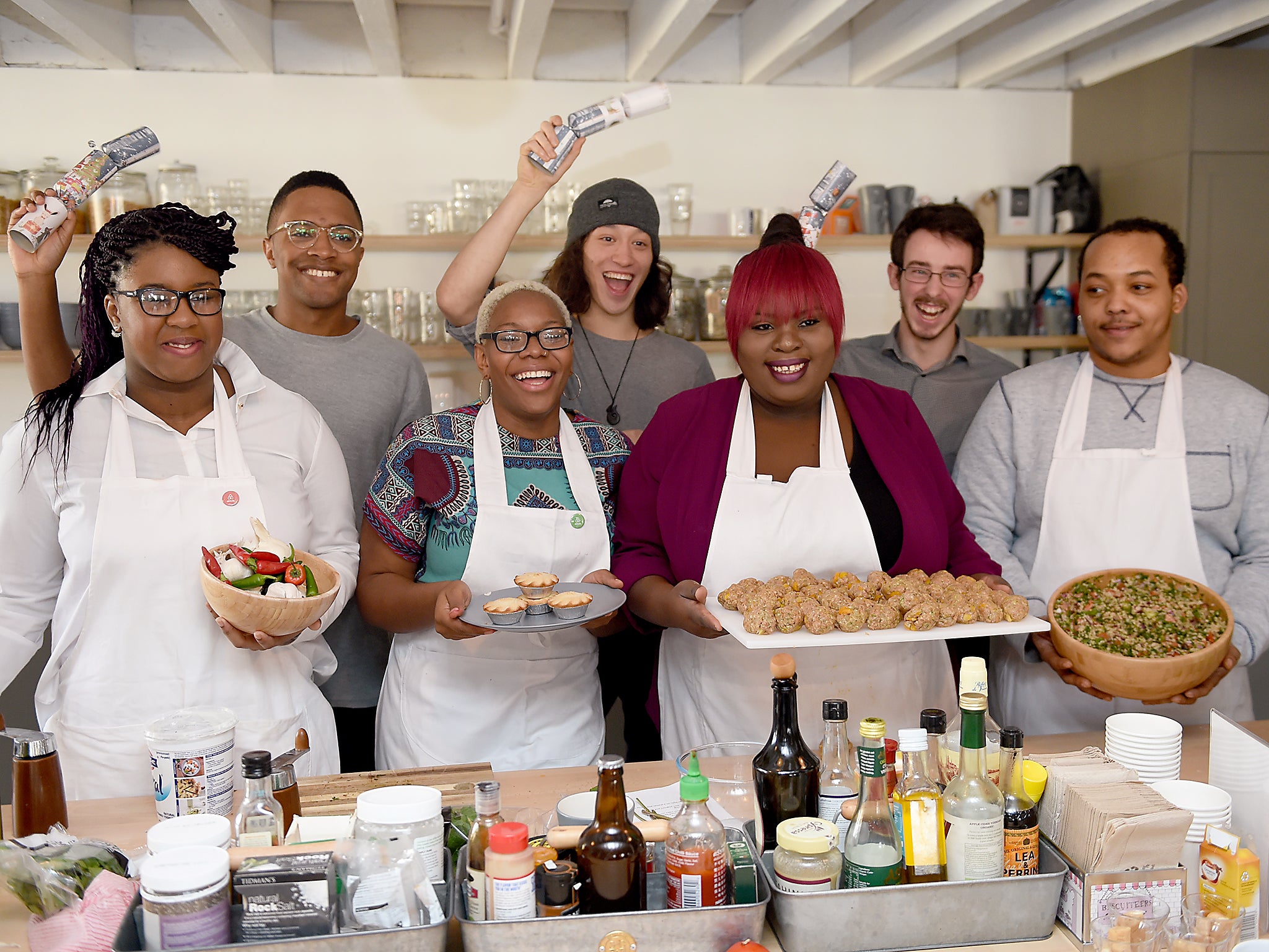 Airbnb backed the Young and Homeless Helpline appeal in an announcement at a cookery class for Centrepoint residents