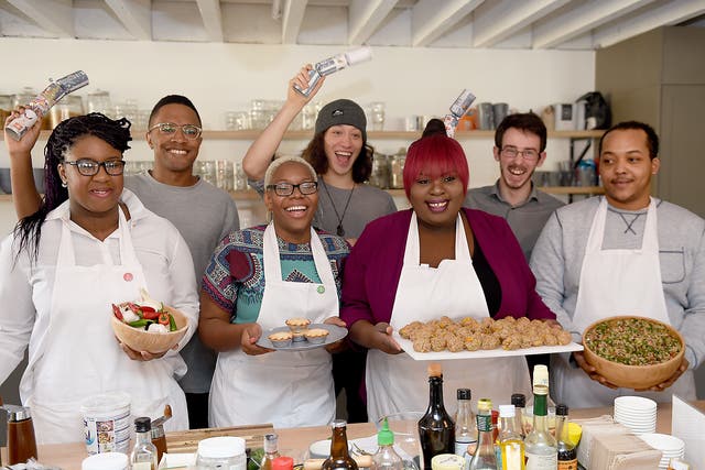 Airbnb backed the Young and Homeless Helpline appeal in an announcement at a cookery class for Centrepoint residents 