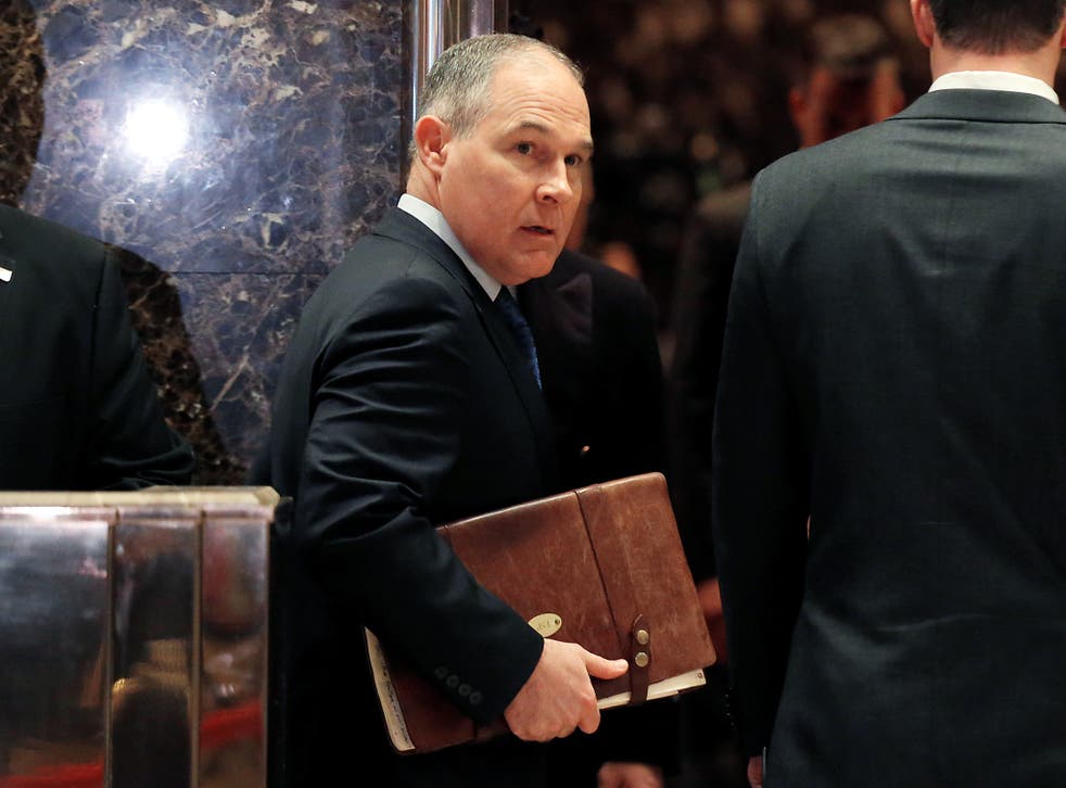 Scott Pruitt, the new head of the Environmental Protection Agency appointed by Trump, is a climate change sceptic