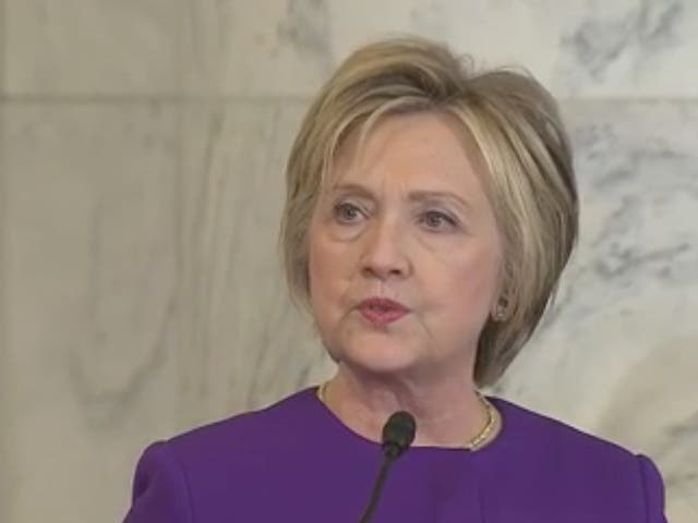 Hillary Clinton speaks at Harry Reid tribute