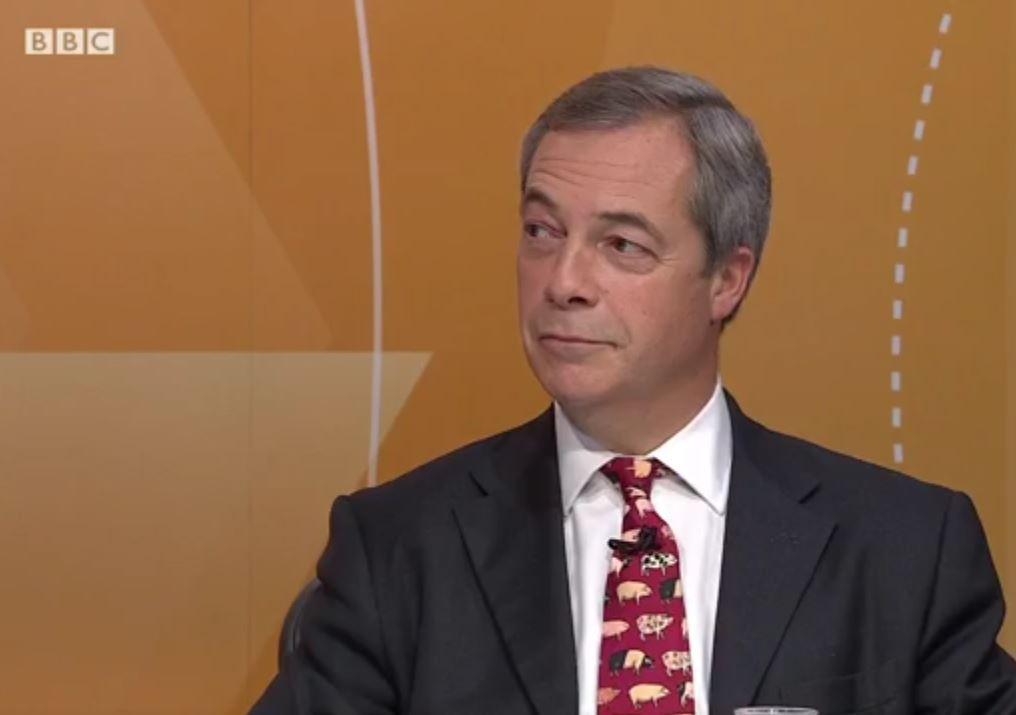 Farage also said Donald Trump 'represents the right things for America and the west.'