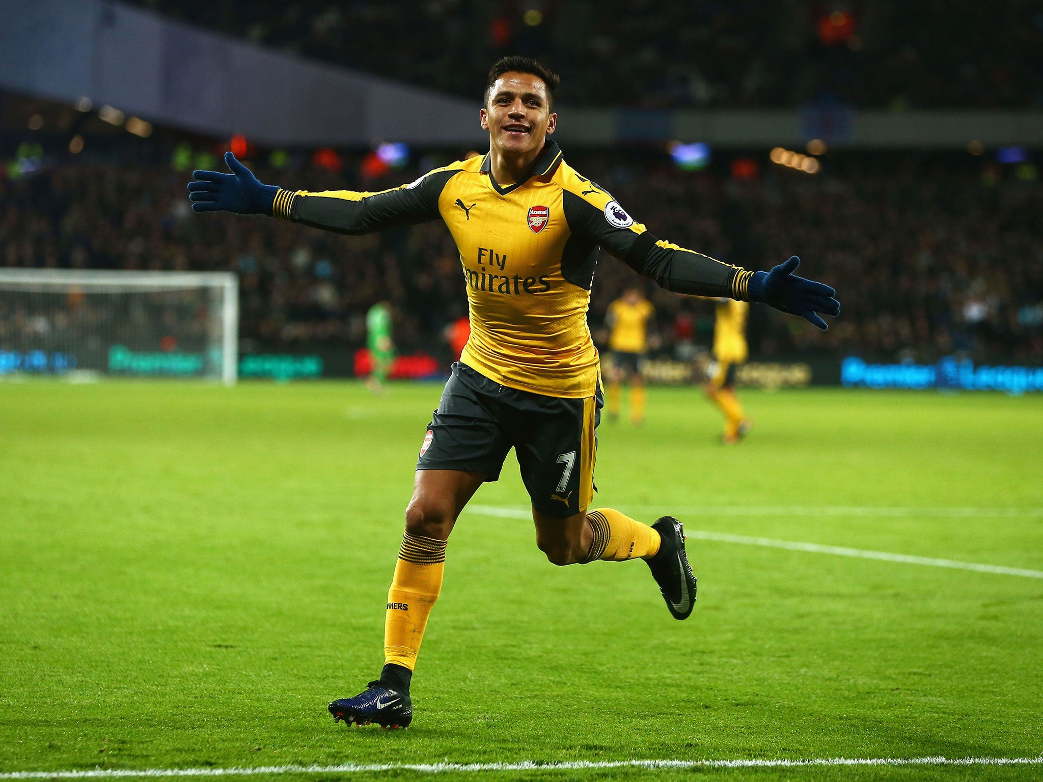 Sanchez has gone from strength to strength this season, firing the Gunners to impressive victories on both the domestic and European stage