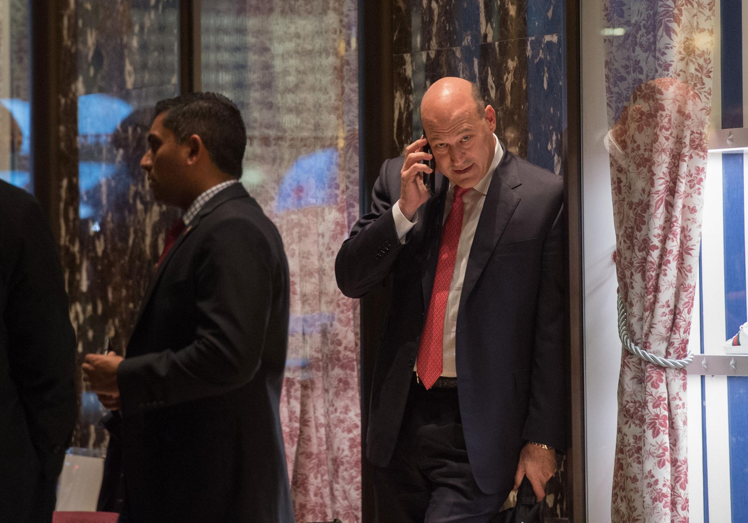 Gary Cohn arrives for a meeting with the President-elect at Trump Tower last month