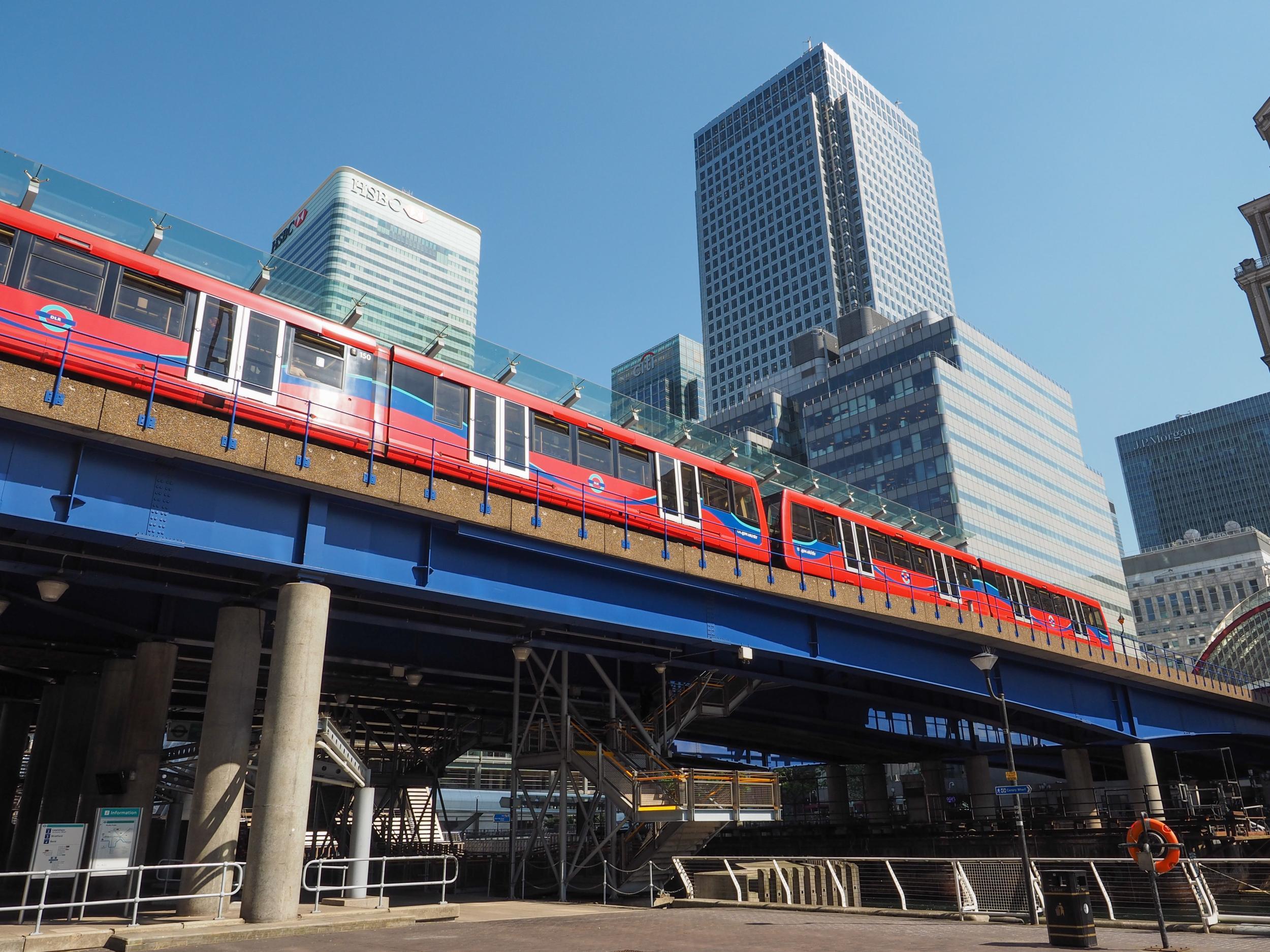 The Docklands Light Railway takes you from the City of London to London City