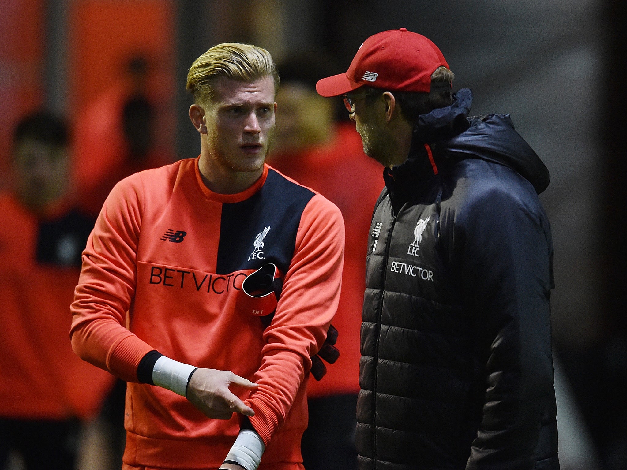Klopp is set to retain Karius for the visit of West Ham on Sunday