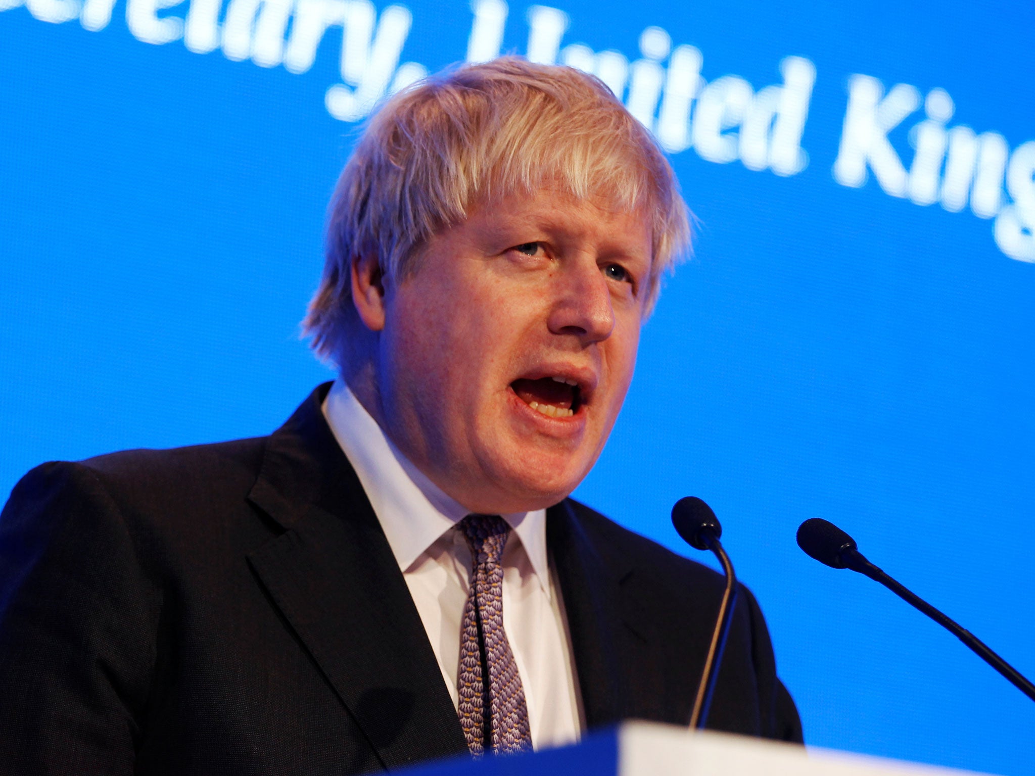 Britain's Foreign Secretary Boris Johnson speaks at the IISS Regional Security Summit "The Manama Dialogue" in Manama, Bahrain December 9, 2016