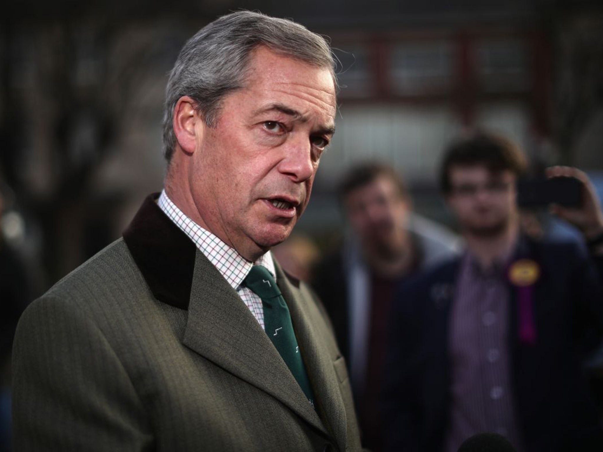 Farage described British politics as ‘very small-minded’ and ‘petty’