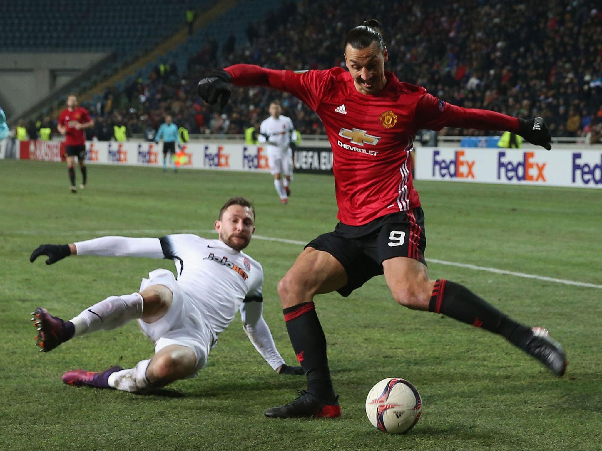Ibrahimovic scored late on to secure qualification in Odessa
