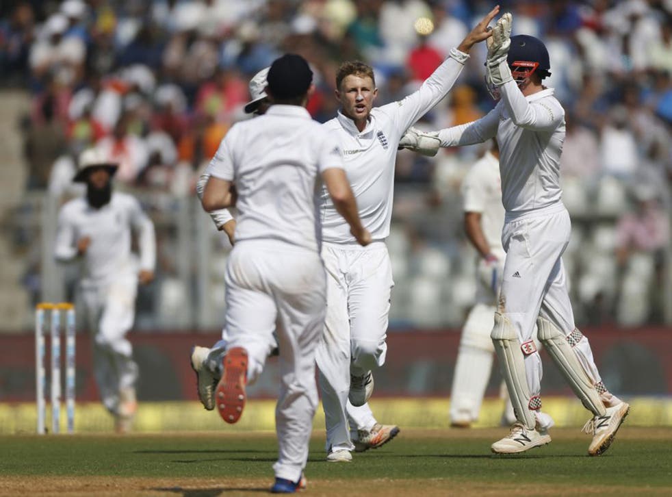 Root's part-time off-spin claimed the wickets of Patel and Ashwin