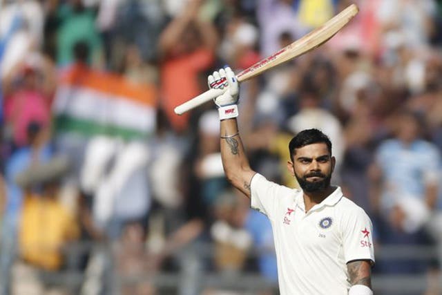 Kohli's century put India firmly in the driving seat in the fourth Test