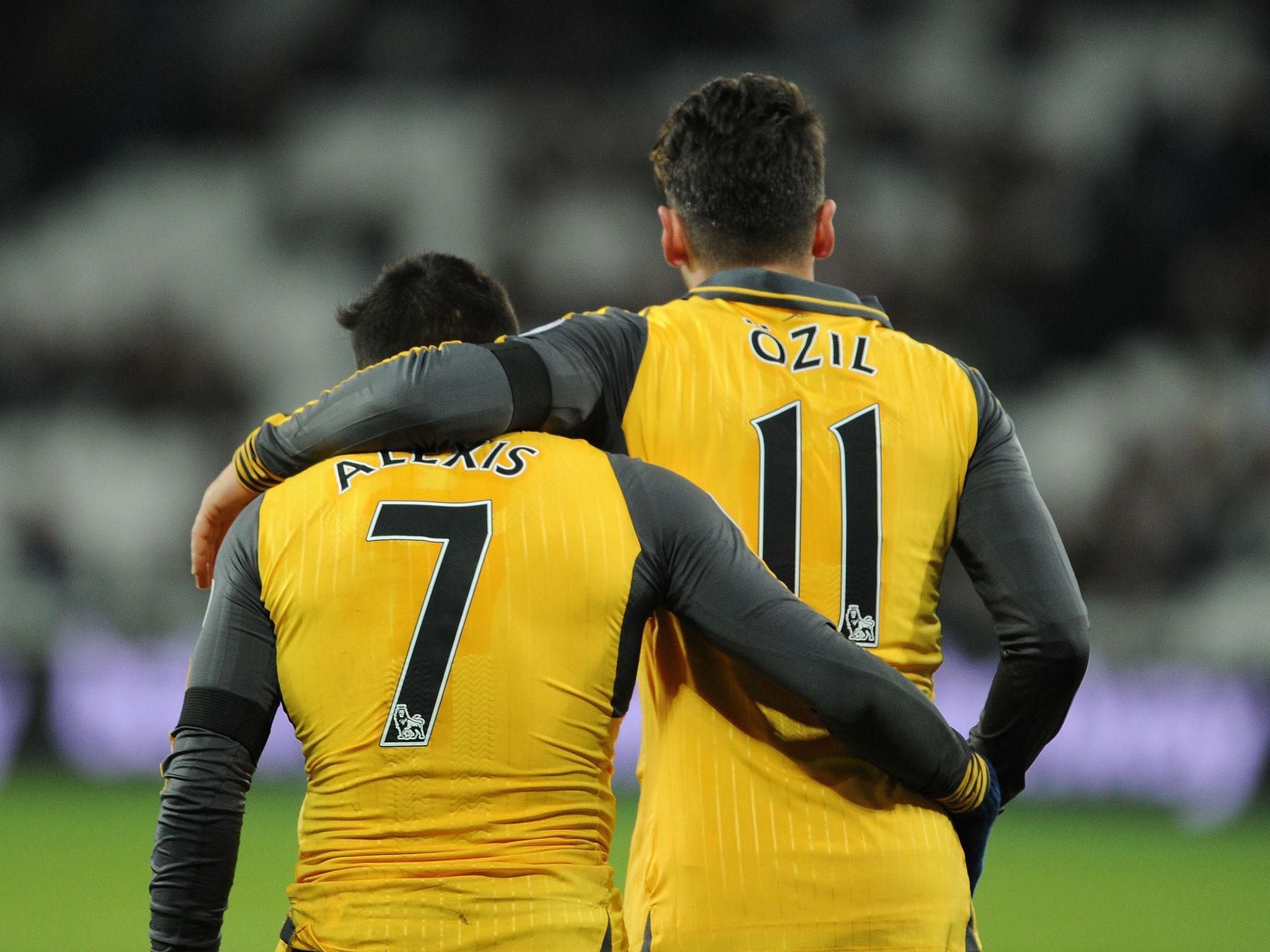 Alexis Sanchez and Mesut Ozil are yet to sign new deals at Arsenal