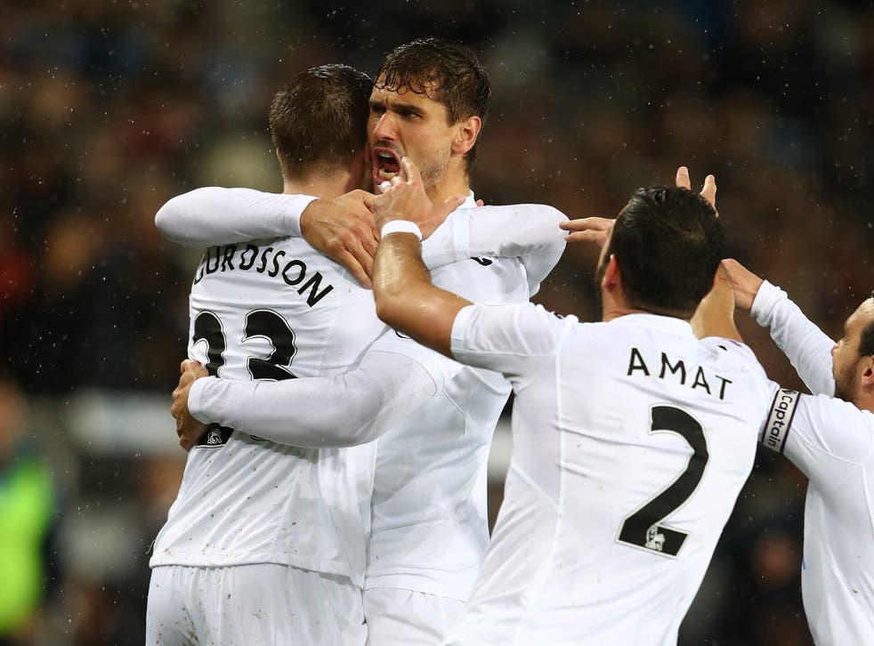Llorente scored his fourth and fifth goals of the season in the win