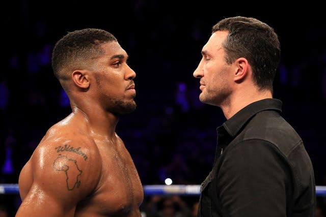 Joshua will meet the former king of the heavyweight division in April