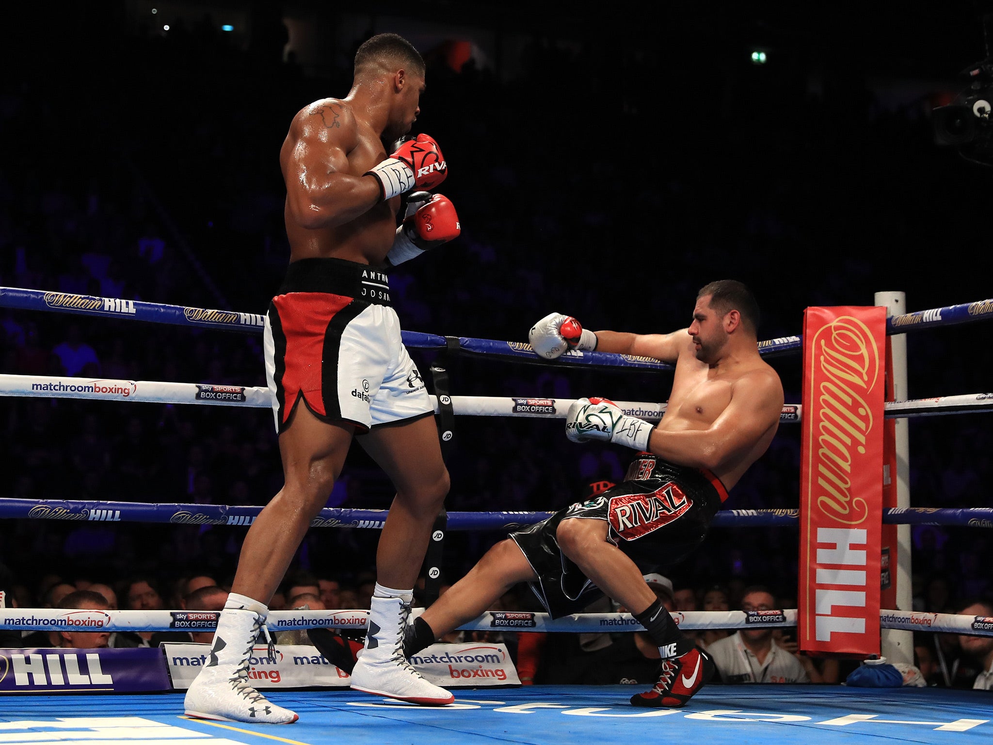 Joshua made light work of Molina, who claimed he'd never been hit so hard
