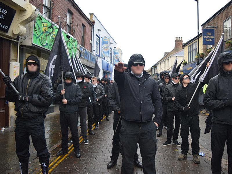 A neo-Nazi rally in Darlington