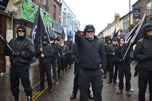 A neo-Nazi rally in Darlington