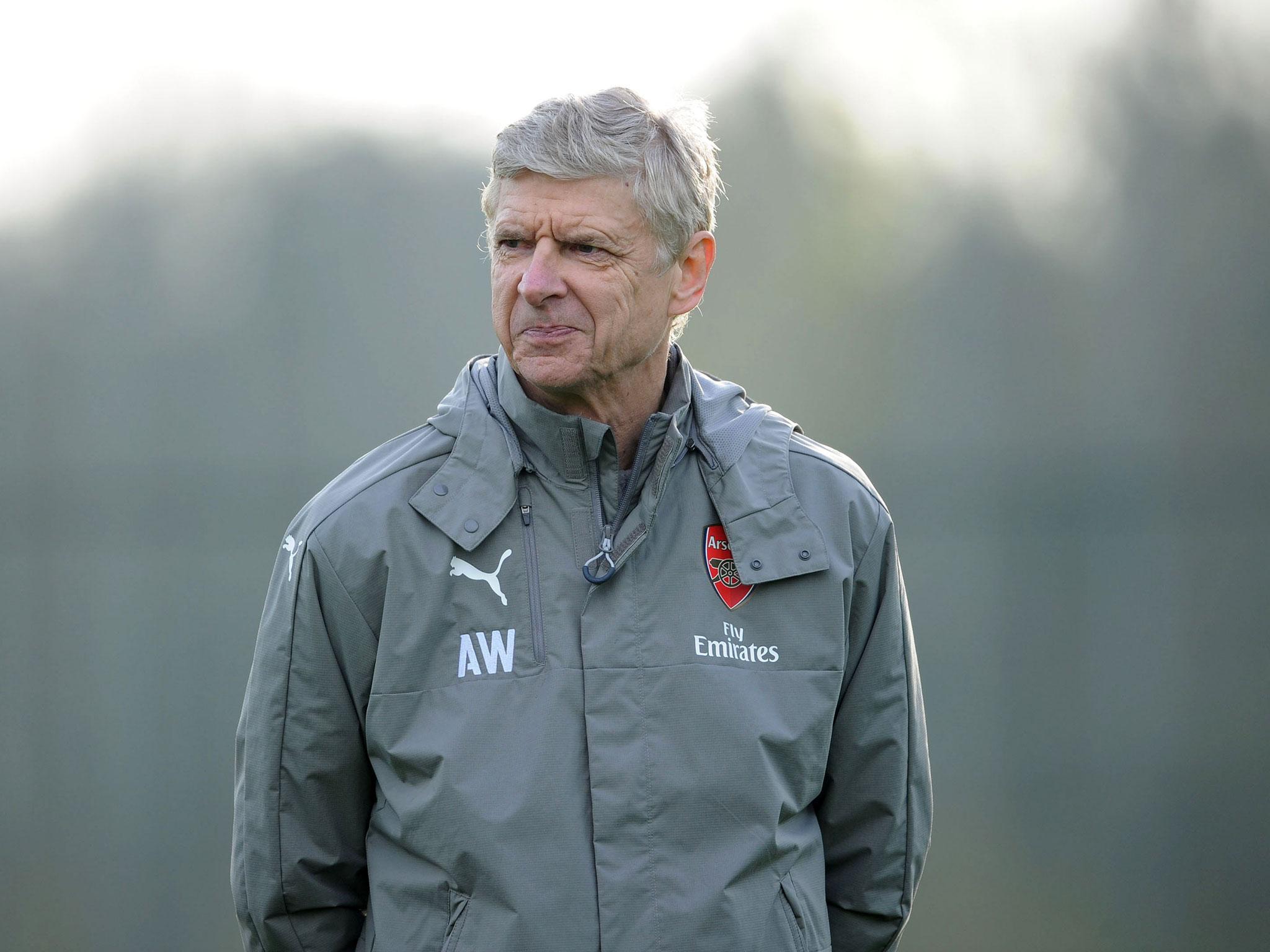Wenger's side have two big games this week against Everton and Manchester City