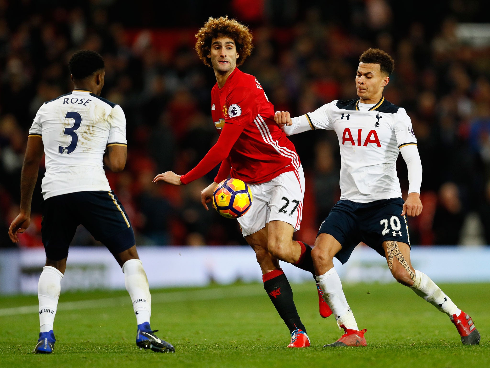 Marouane Fellaini made another appearance as a substitute but managed to avoid conceding a penalty this week