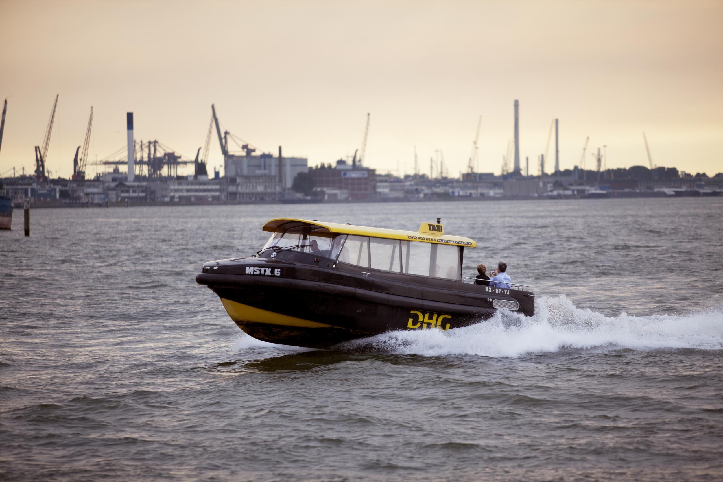 Catch a water taxi for a view of the city from the river