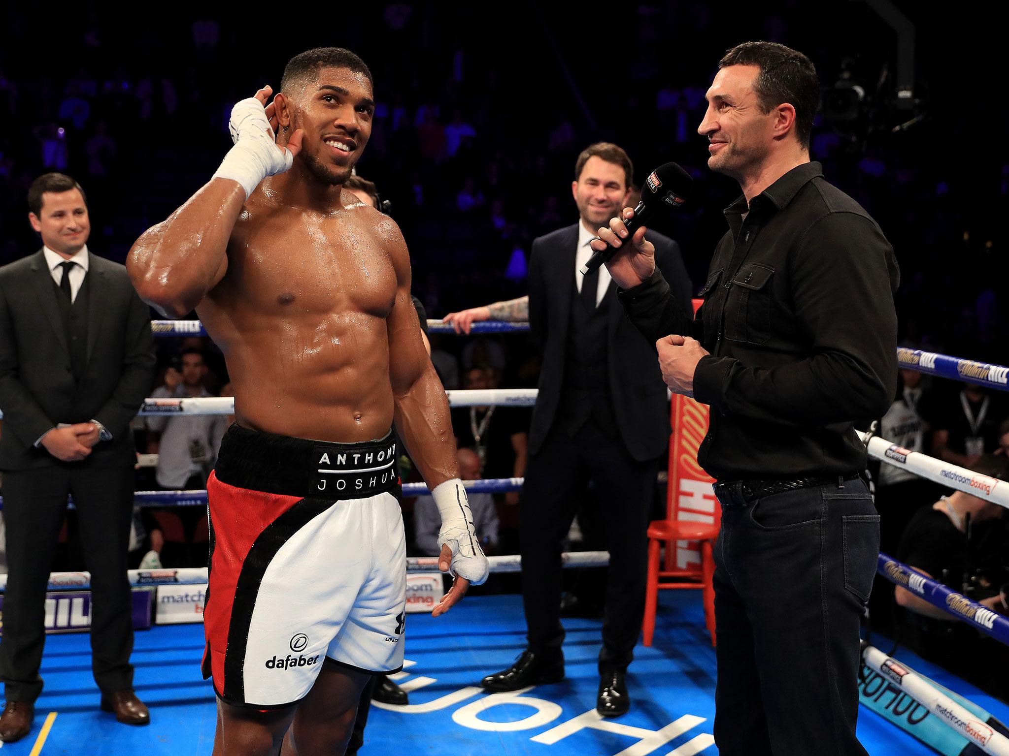 Anthony Joshua and Wladimir Klitschko go toe-to-toe in the ring next April in one of the most eagerly anticipated fights of the decade if not century