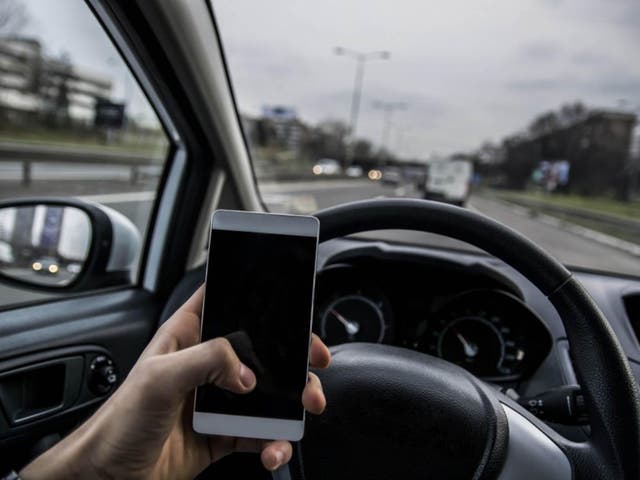 The device blocks mobile activity as soon as a vehicle starts moving as fast as 5 mph, allowing only GPS navigational systems and music to be used