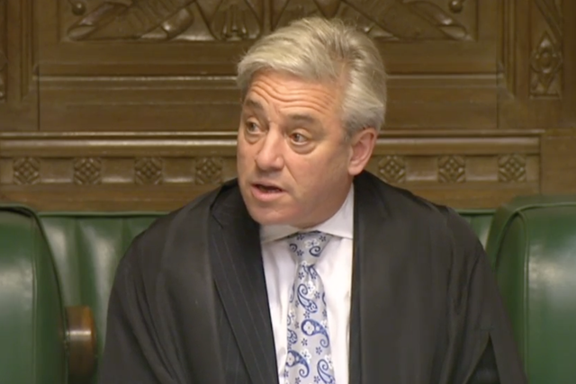 An early day motion expressing no confidence in Mr Bercow has received support of just 5 MPs