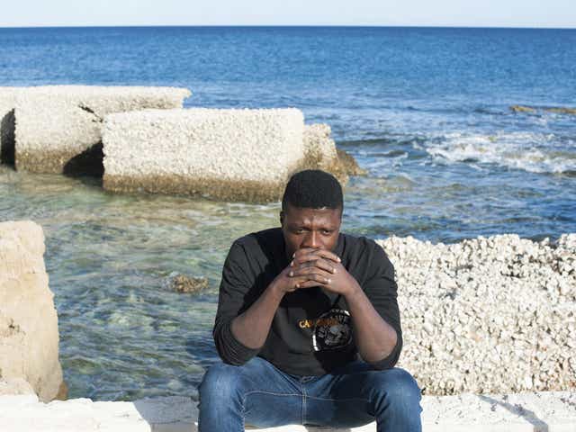 Marc Samie was forced into a rubber dinghy at gunpoint on a Libyan beach