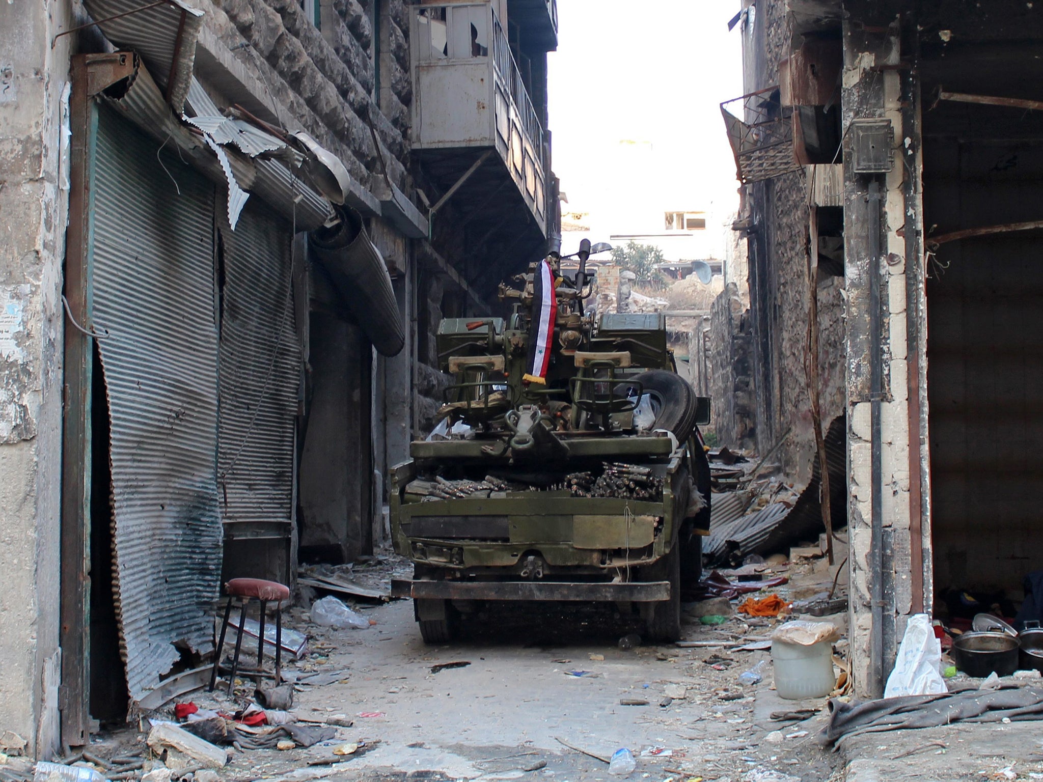 The Syrian army is now holding almost all of Aleppo's eastern neighbourhoods