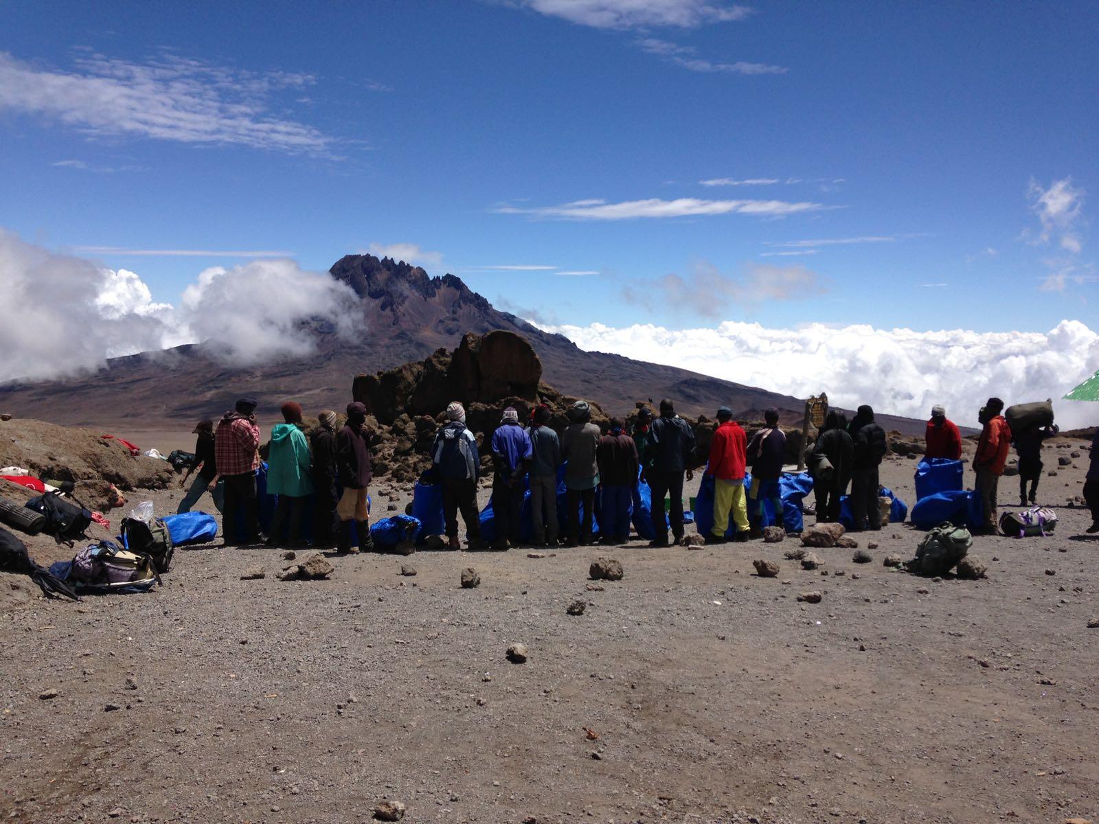 The porters' morning briefing