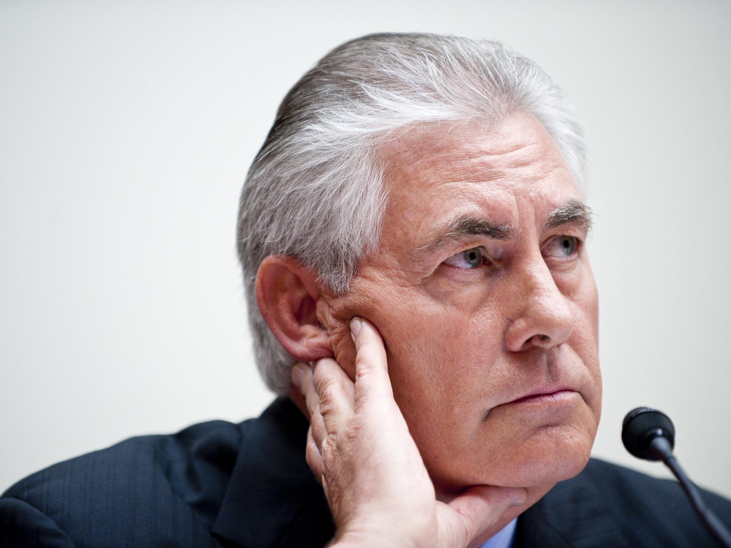 Tillerson has shares in Exxon worth more than $200 million - and they are likely to surge in value if sanctions are lifted from Russia