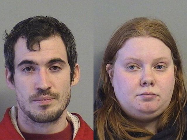 Kevin Fowler and Aisyln Miller in a mugshot provided by the Tulsa Police Department