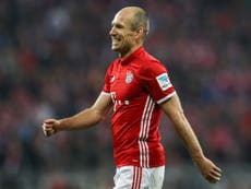Robben taunts Arsenal over their Champions League hopes