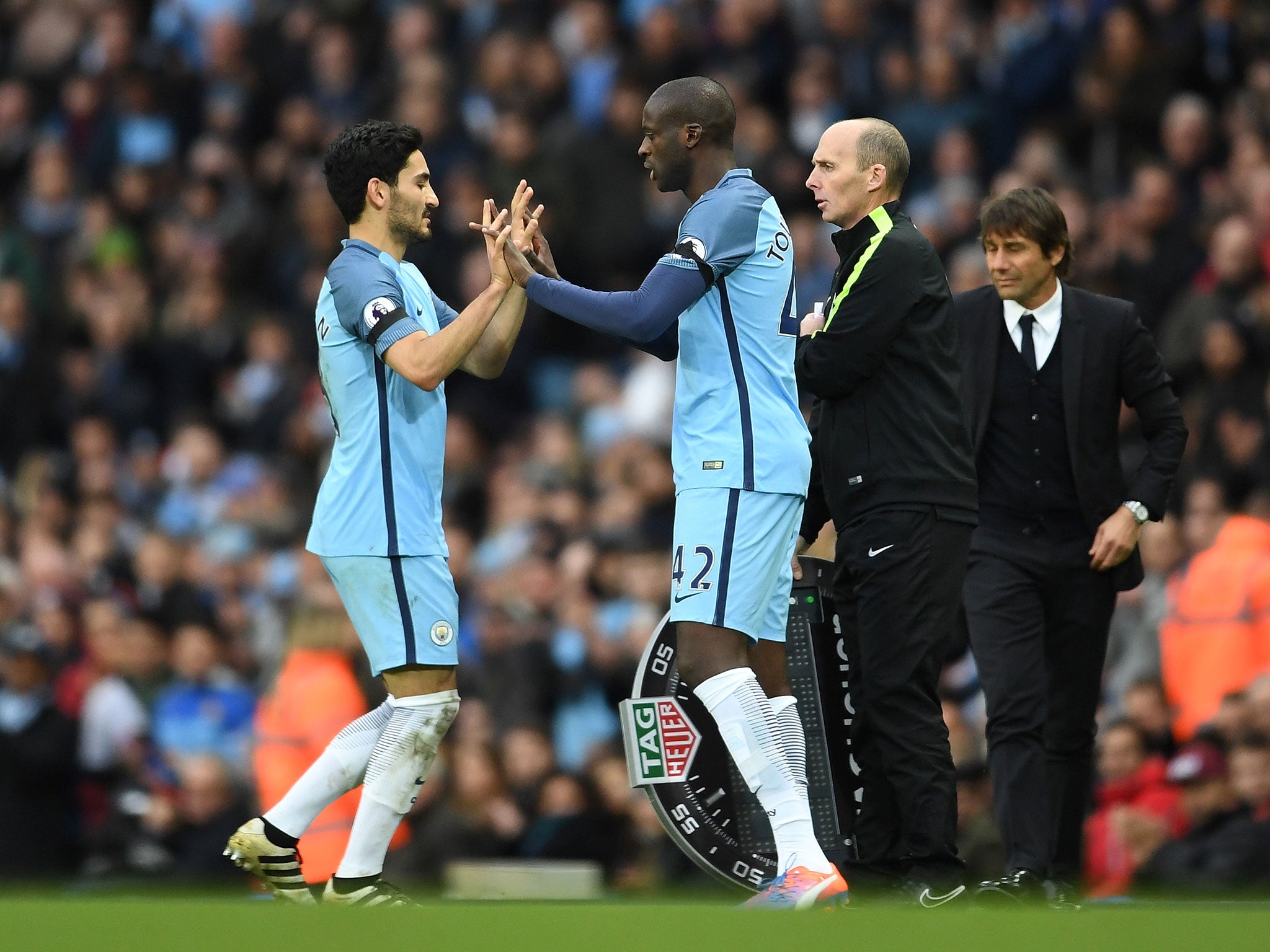 Toure's net income has reduced due to his absence from the Manchester City team under Pep Guardiola