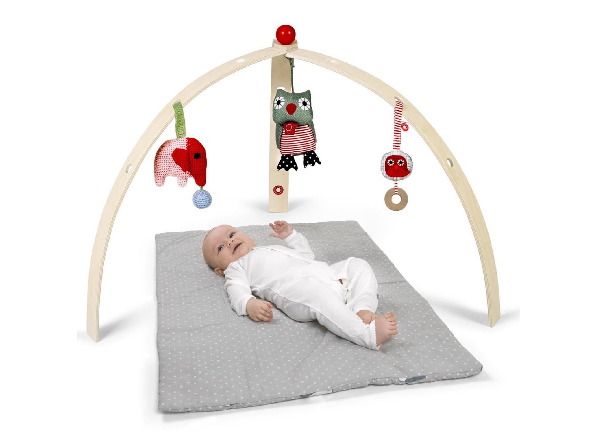 wooden baby gym mamas and papas