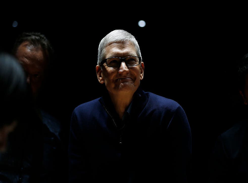 Tim Cook wears (presumably not-smart) glasses of his own
