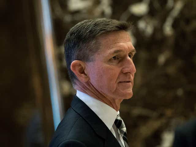 Michael Flynn, pictured arriving at Trump Tower in November, allegedly held five phone calls with the Russian ambassador on 29 December