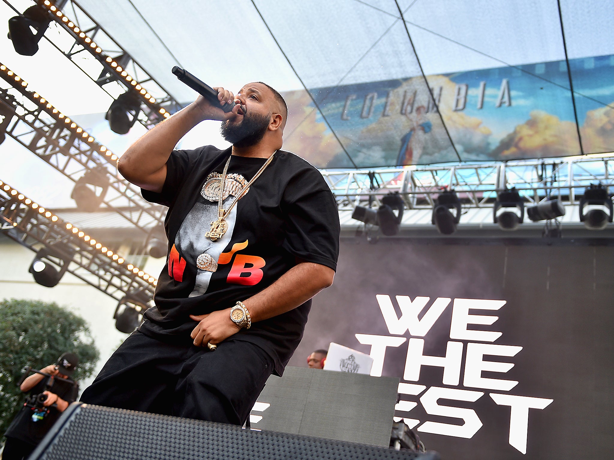 DJ Khaled performs onstage at EpicFest 2016 hosted by L.A. Reid and Epic Records at Sony Studios