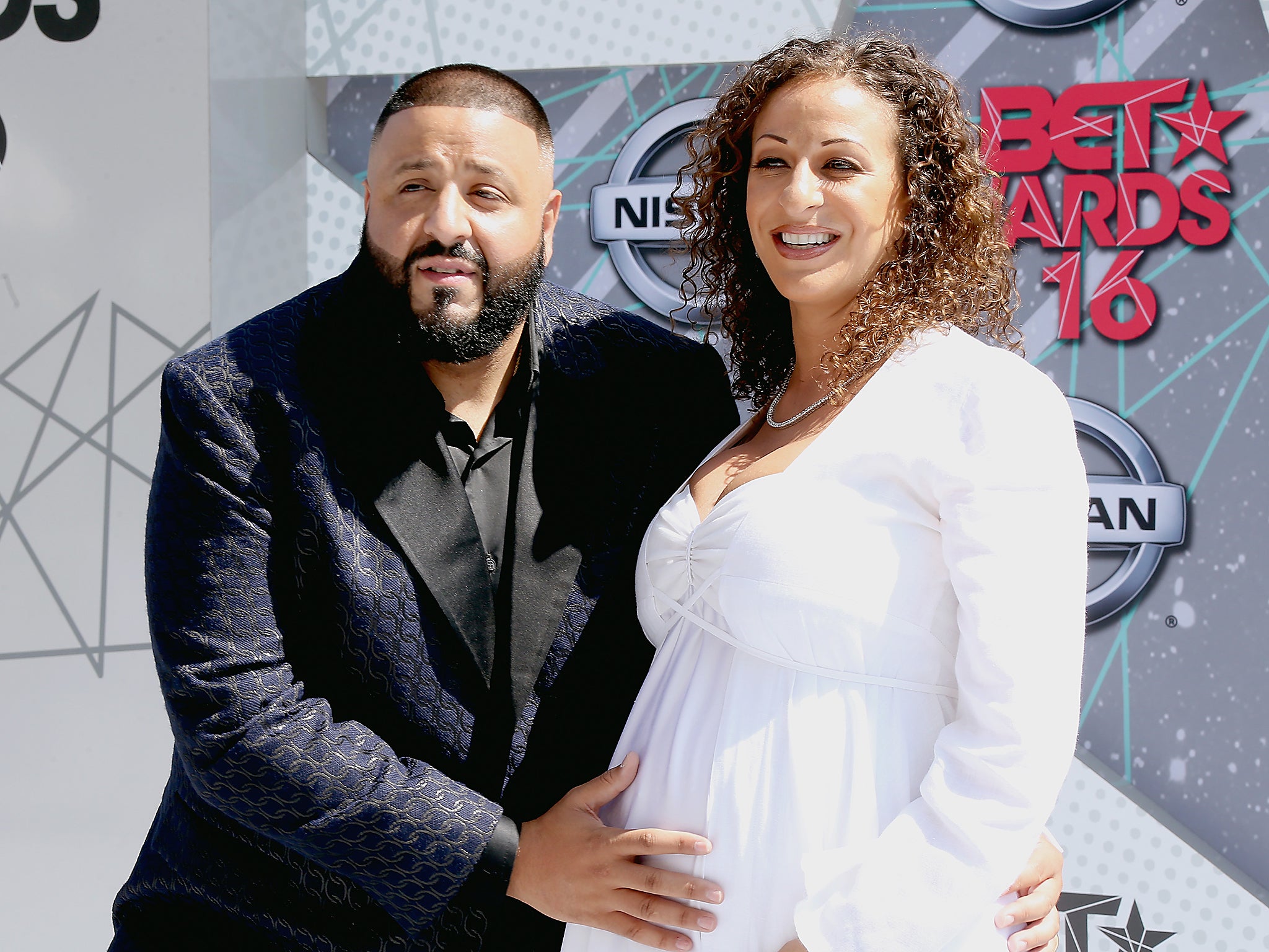 DJ Khaled and Nicole Tuck attend the 2016 BET Awards at the Microsoft Theater in Los Angeles, California