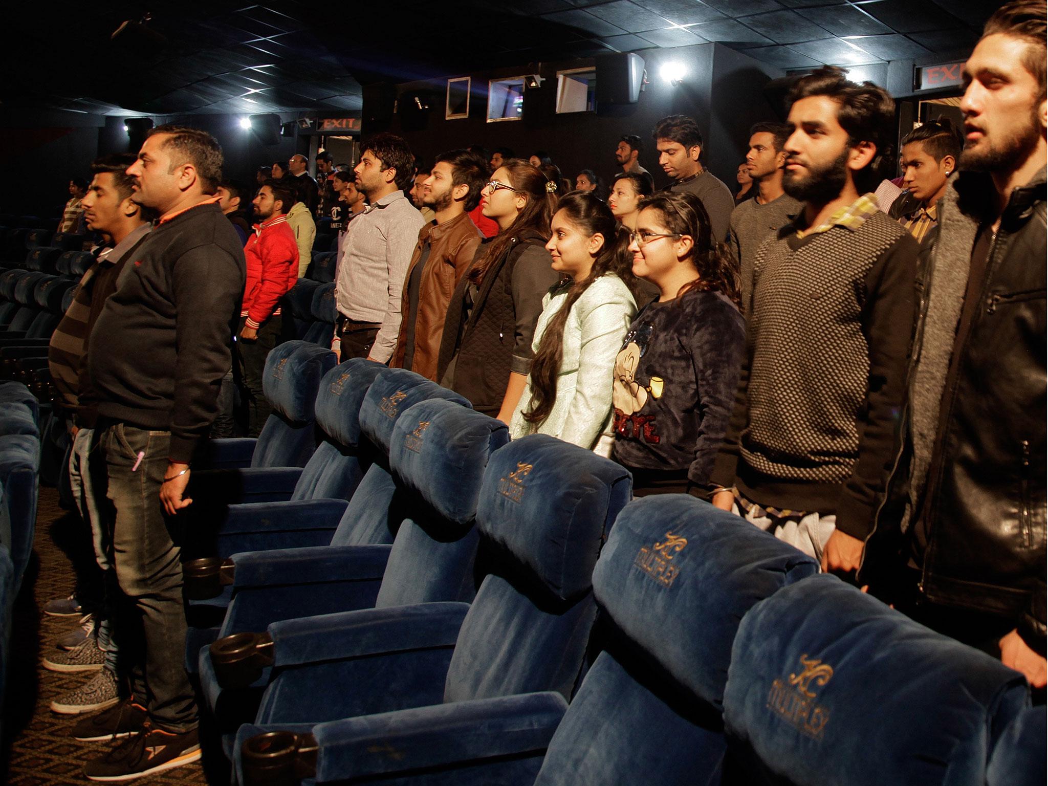 India's Supreme Court ruled audiences must stand while the national anthem is played before every film