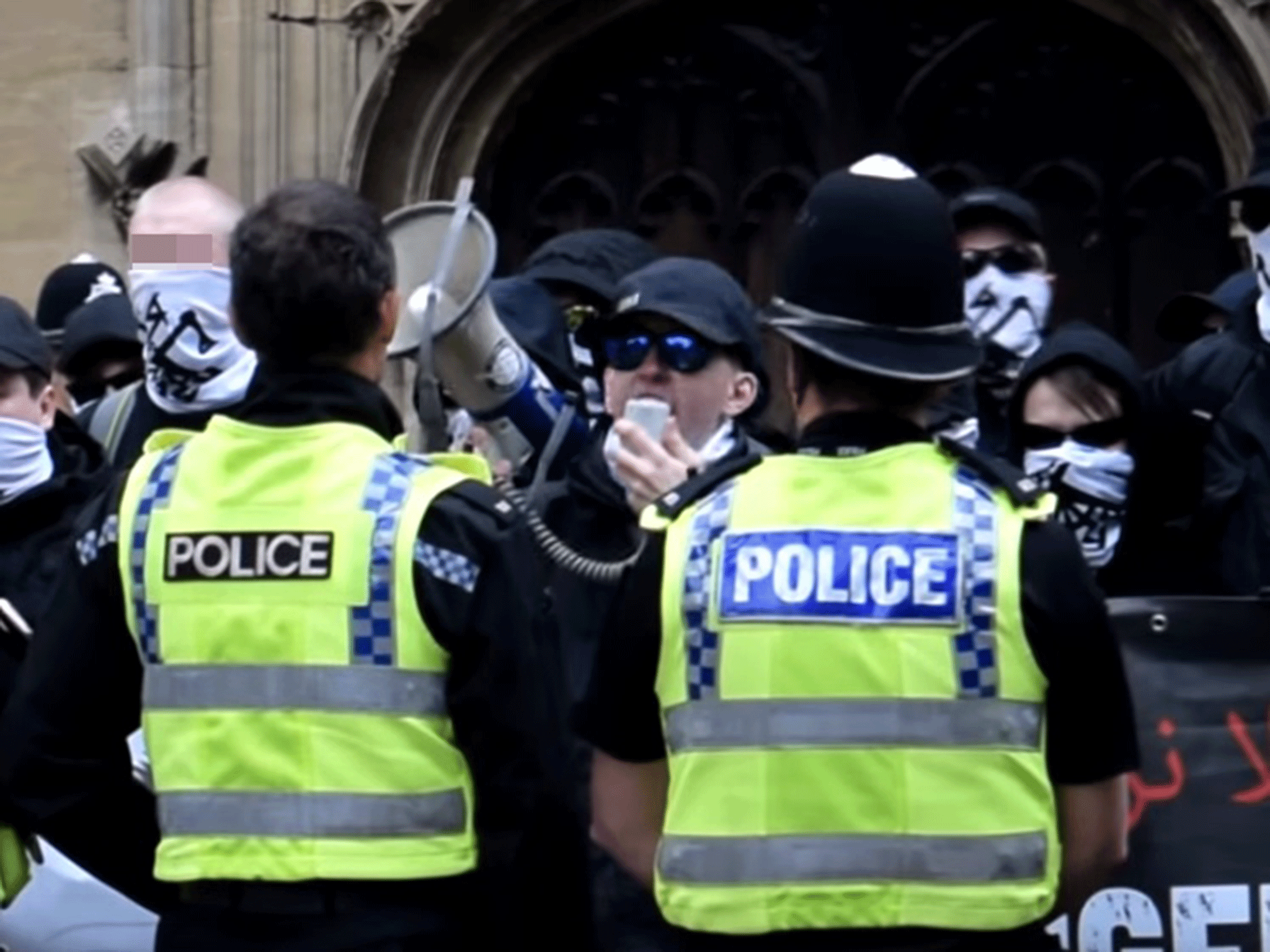 A National Action protest in York last June, prior to the organisation being banned