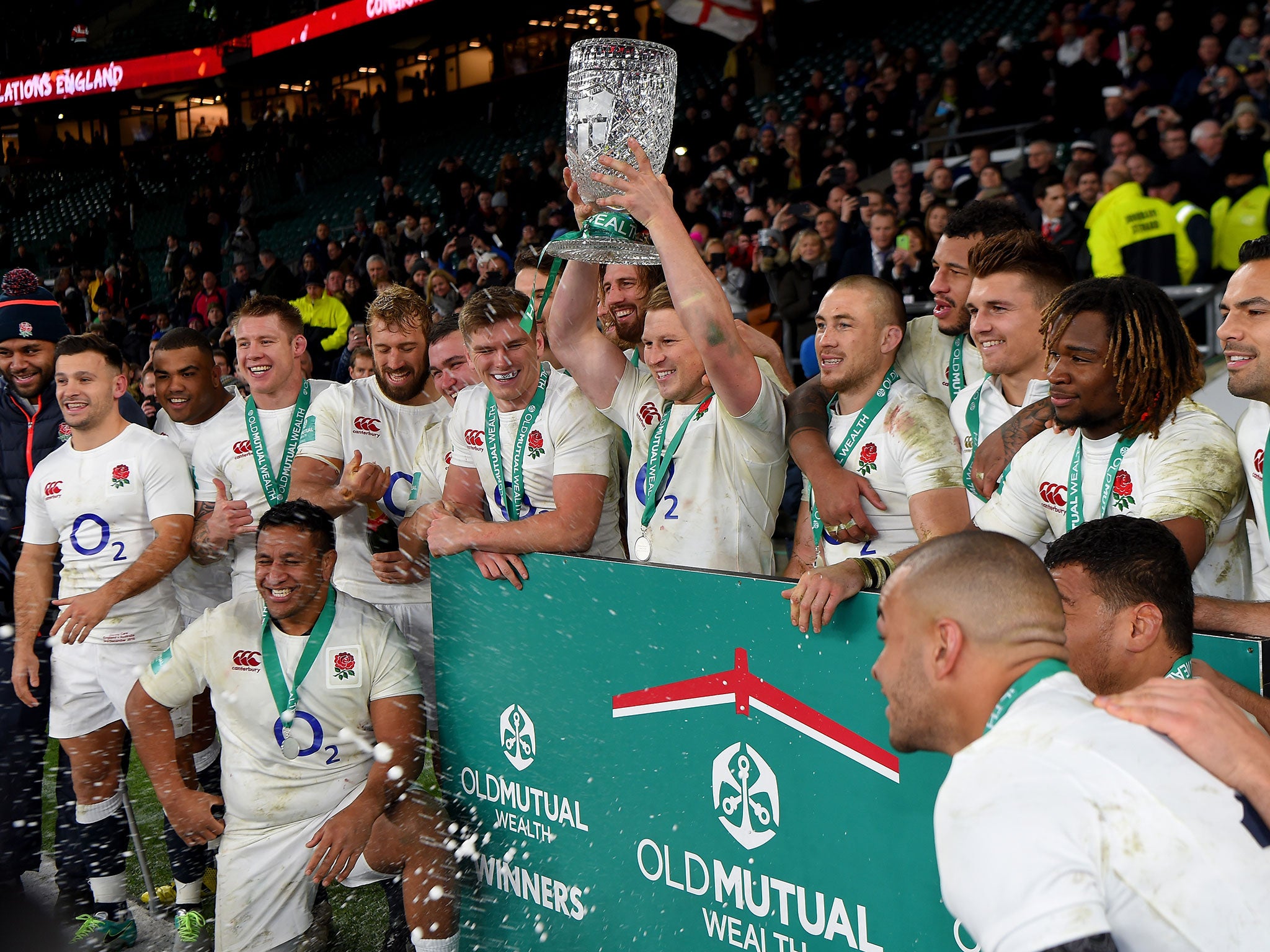 &#13;
England enjoyed a stellar year of rugby with Hartley as the side's captain &#13;