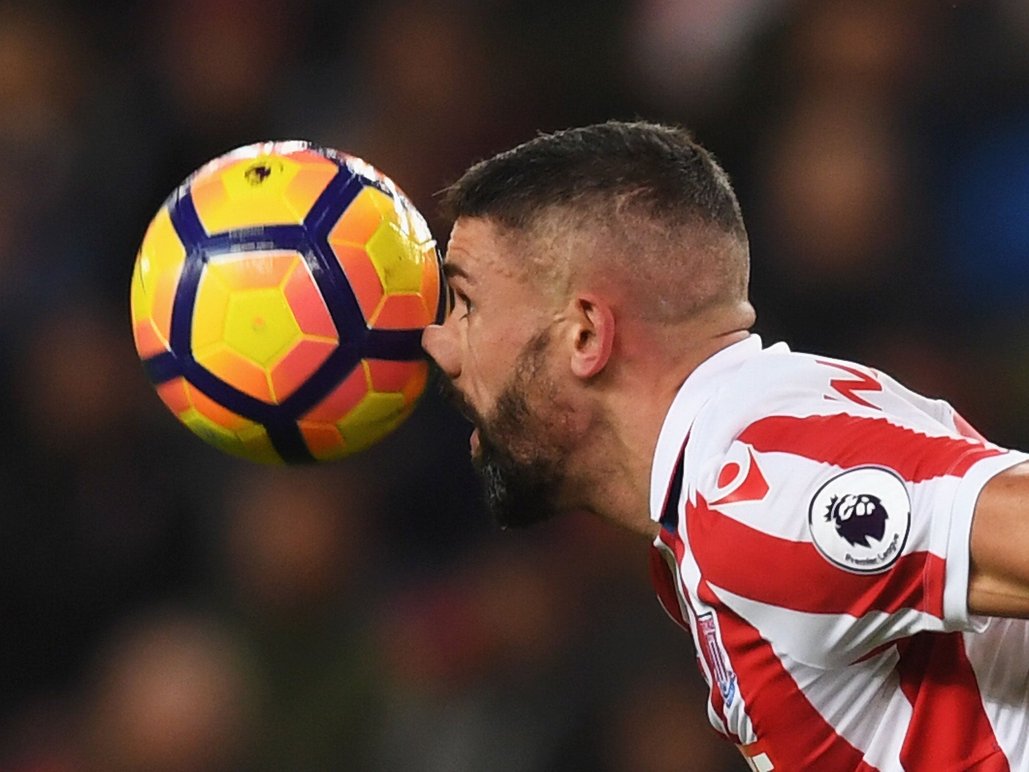 Jonathan Walters makes full use of his face