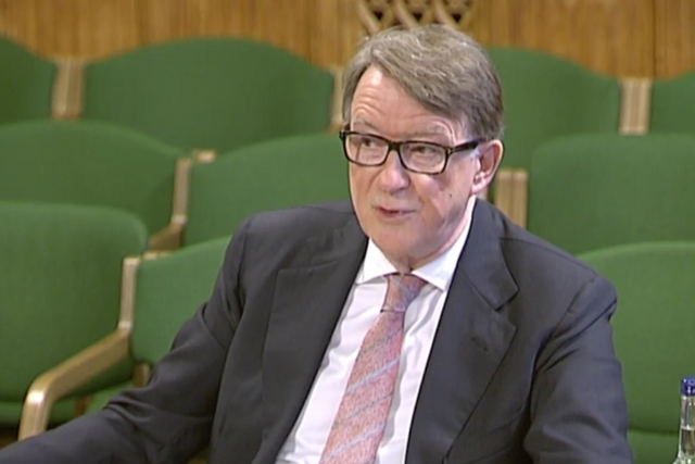 Lord Mandelson at the business committee