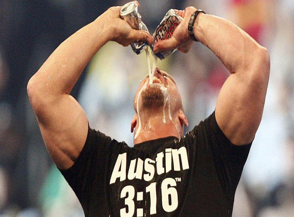 Stone Cold Steve Austin drinks real beers in the ring, sometimes gets drunk  off them, once sunk 115 | The Independent | The Independent