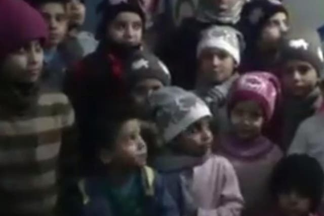 "We want to live like the rest of the world.  We want peace. We wish to live,” a little girl said