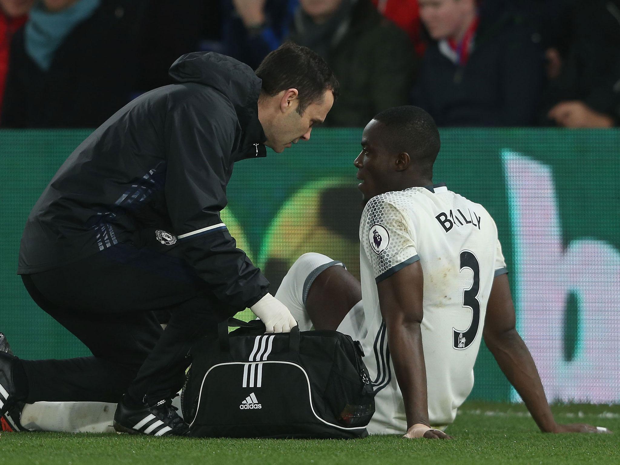Eric Bailly suffered a new knee injury during Manchester United's win over Crystal Palace