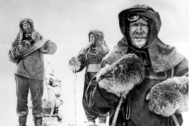 John Mills (right) stars as Captain Robert Flacon Scott in 'Scott of the Antarctic' 