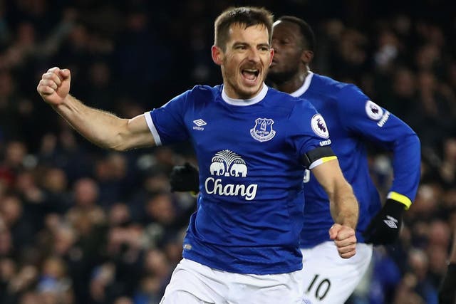 Leighton Baines is one of three players to sign new contracts with Everton