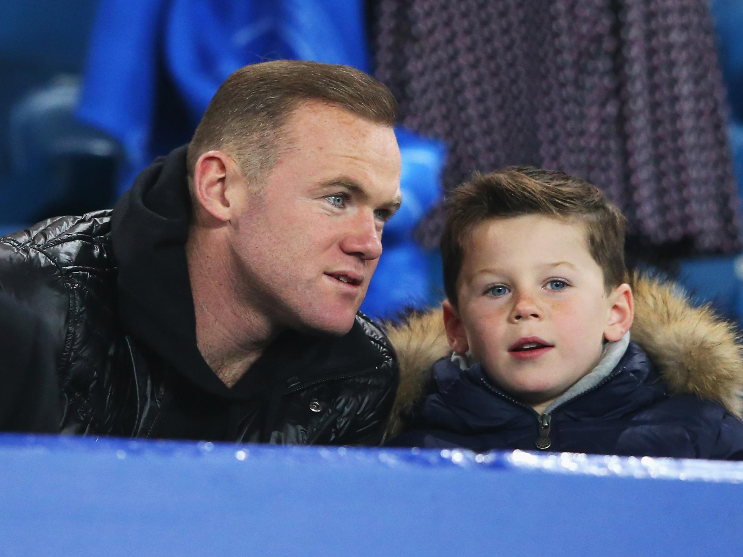 Wayne Rooney and his son, Kai